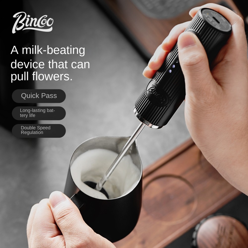 Kitchen Baking Blender - Mousseur à lait électrique sans fil,