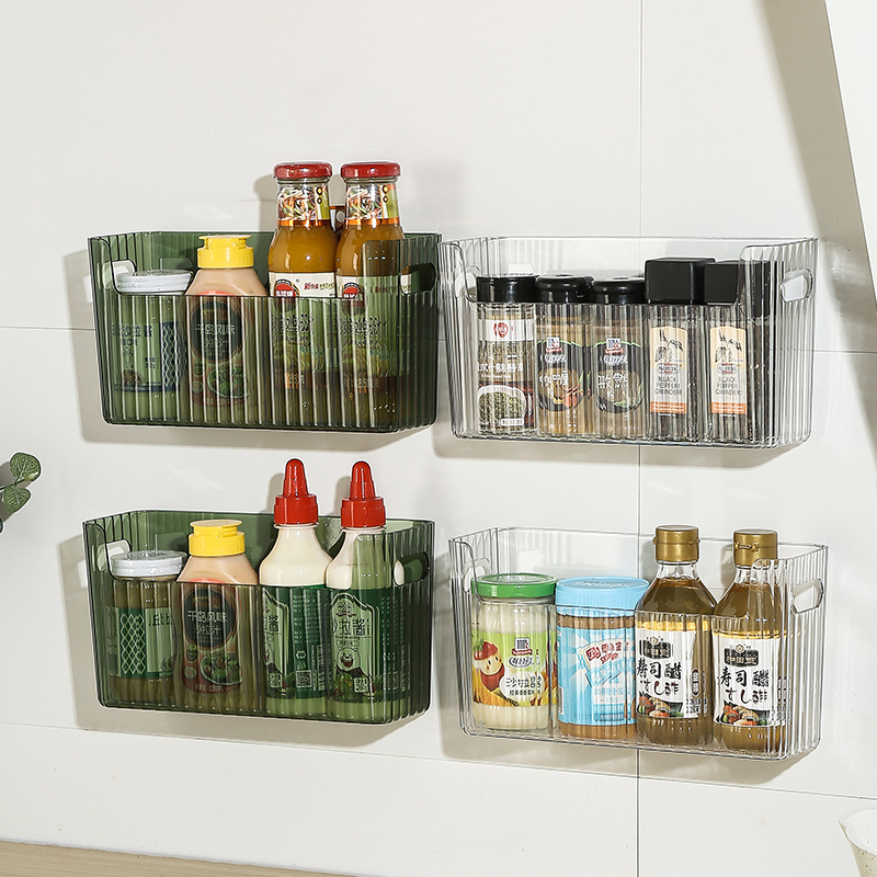Kitchen Baking Tray Organizer - Boîte de rangement autocollante pour réfrigérateur,