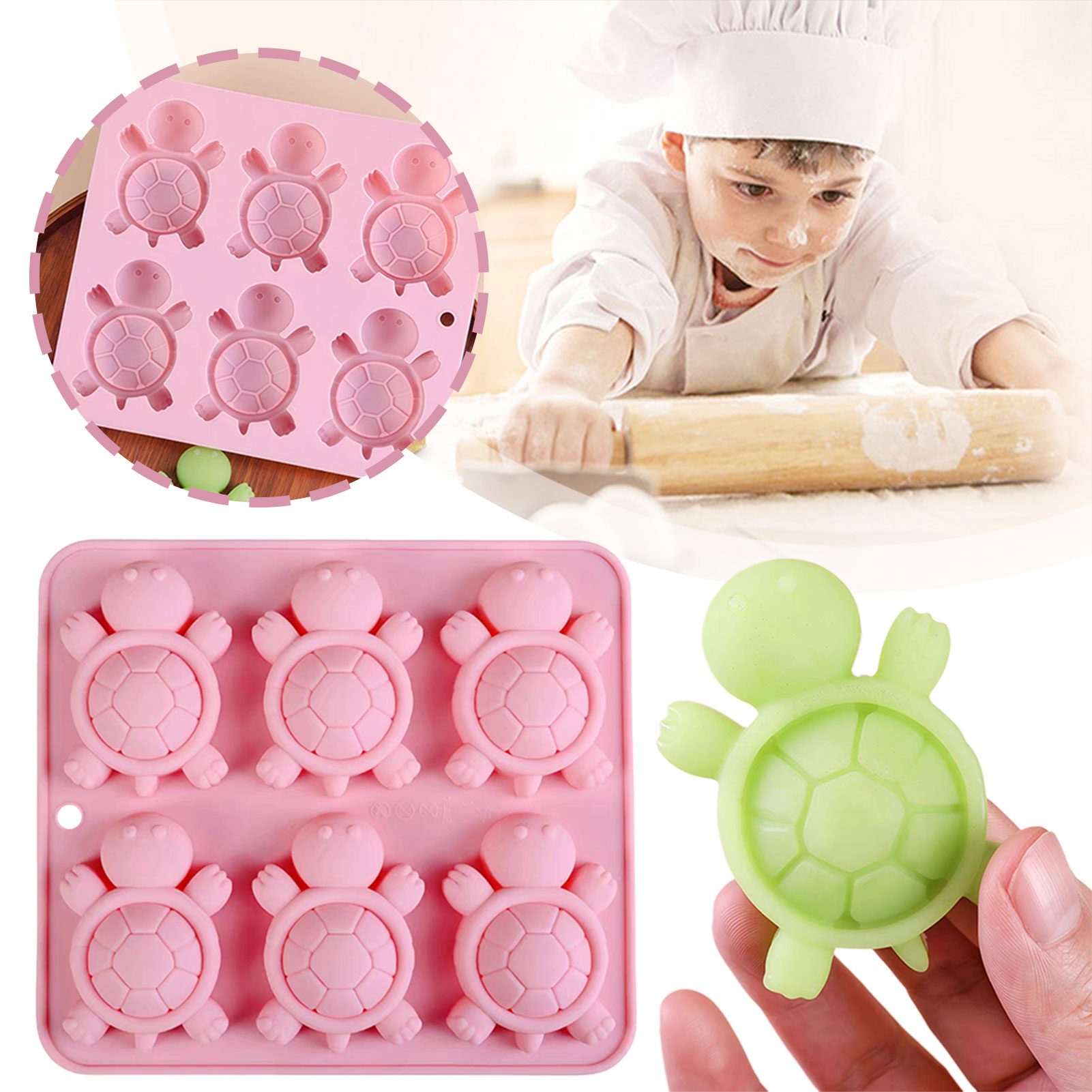 Baking Kitchen Diy - Turtles Ice Tray 3D tortues Turtles