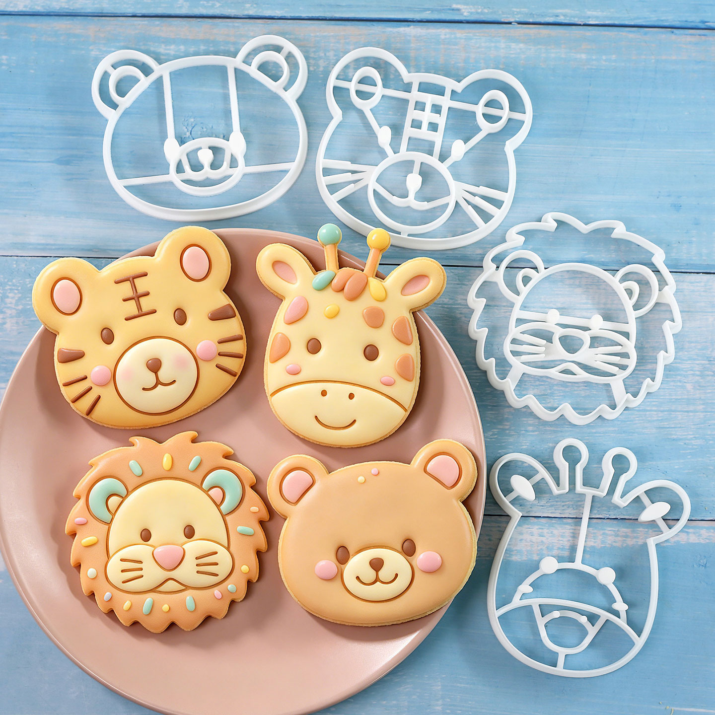 Kitchen Baking Set - Ensemble de 4 emporte-pièces pour biscuits