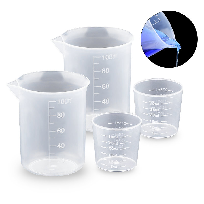 Kitchen Baking Equipment - Gobelets doseurs en plastique gradués de