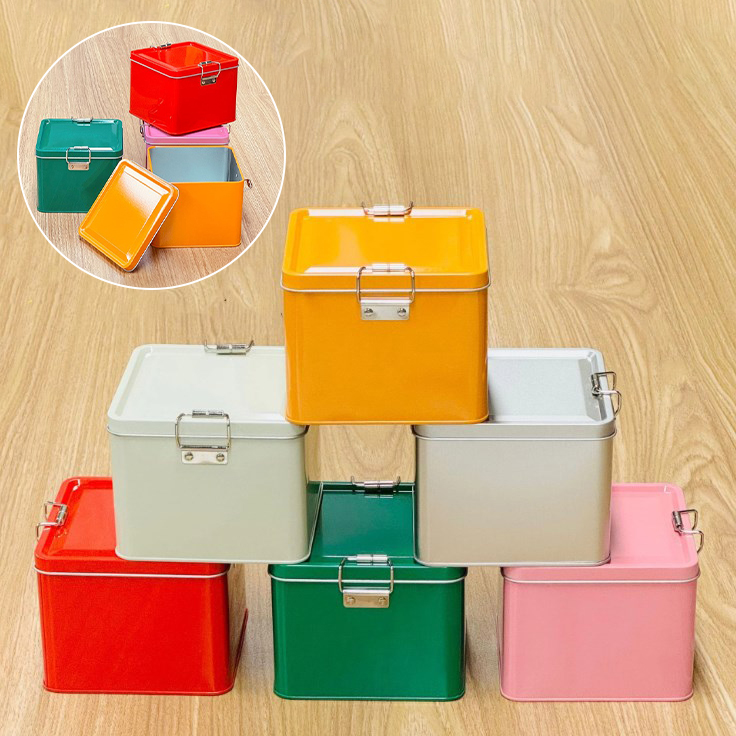 Boîte à biscuits carrée en fer - Kitchen Baking Tray Organizer avis et prix